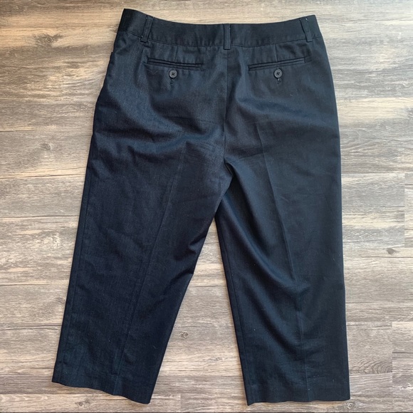 Black Cropped Pants Size 6 - Picture 7 of 7